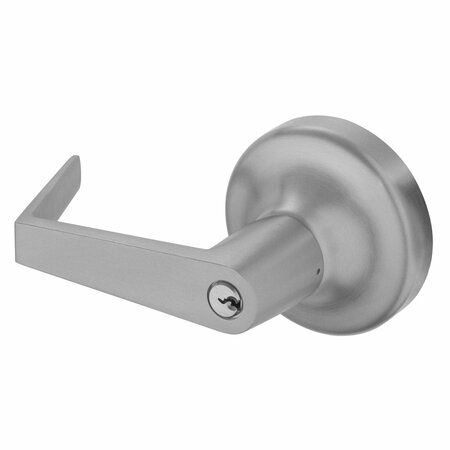 YALE COMMERCIAL Augusta Key in Lever Classroom Rose Exit Device Trim 689 Aluminum Finish AU446F689